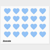 Cœur Bébé Bleu Coeur Sticker (Feuille)