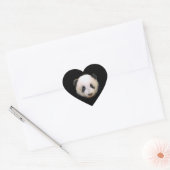 Cœur Bébé Panda Coeur Sticker (Enveloppe)