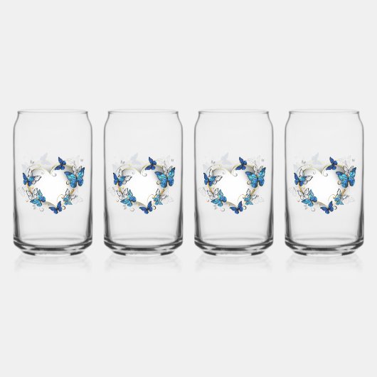 Coeur bijoux avec papillons Morpho (Recto)