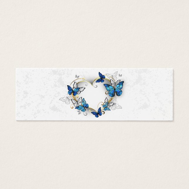 Coeur bijoux avec papillons Morpho (Devant)