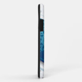 Coeur bleu, coque iphone (Dos/Droite)