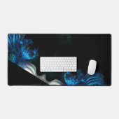 Coeur bleu en noir des venus (Clavier et souris)