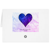 Coeur bleu et violet mignon (Dos Horizontal)