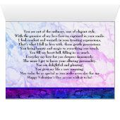 Coeur bleu et violet mignon (Intérieur Horizontal (Bas))