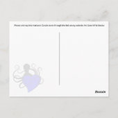 Coeur bleu Octopus - Carte postale (Dos)