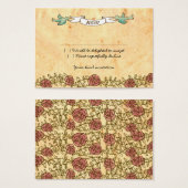 Coeur bohémien, Roses, oiseaux, et Mariage de bann (Devant & derrière)