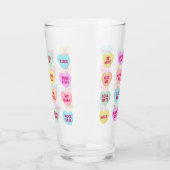 Coeur bonbons Valentines Jour pinte verre (Gauche)