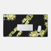 Coeur brisé jaune en noir d'argent (Clavier et souris)