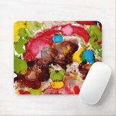 Coeur Brown de tapis de souris (Avec souris)