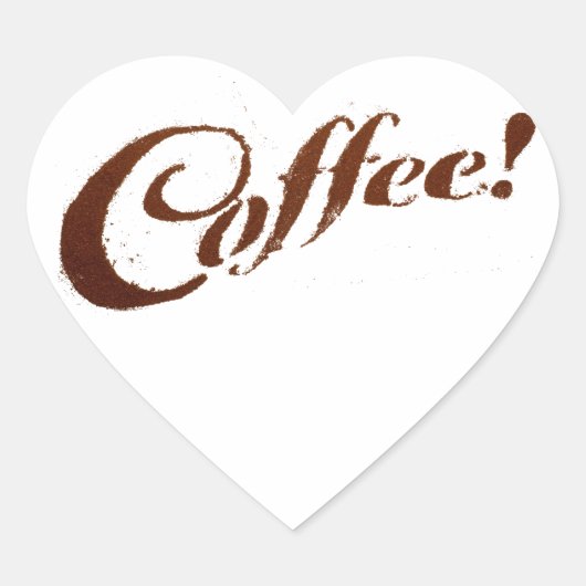 Cœur Café - Sticker Coeur (Devant)
