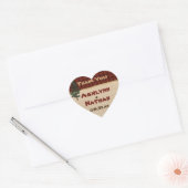Cœur Camping rustique "Glamping" Mariage Favor Sticker (Enveloppe)