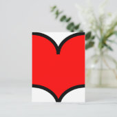 Coeur - Carte postale (Debout devant)