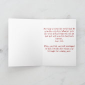 Coeur celtique, AMOUR ! John 3:16 Carte de Noël (Intérieur)