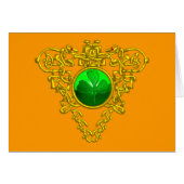 COEUR CELTIQUE DE SAINT PATRICK, orange (Devant horizontal)