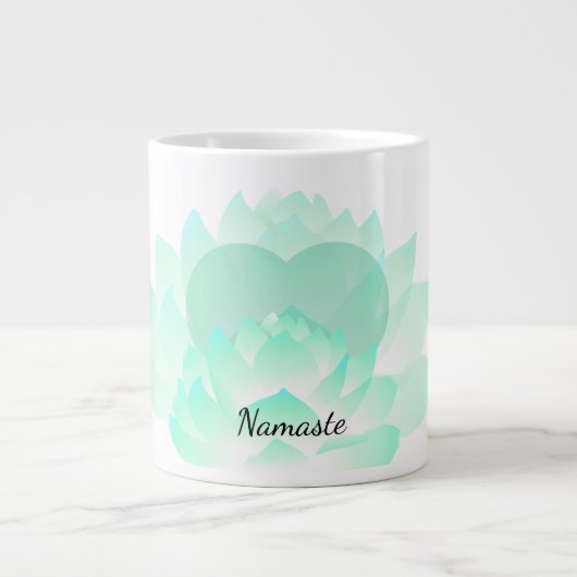 Coeur Chakra Lotus Namaste Mug (Devant)