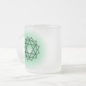 Coeur Chakra Verre Mug (Devant gauche)