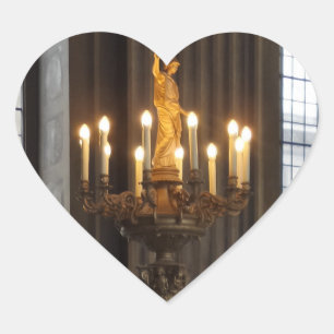 Cœur Chandelier Coeur Sticker