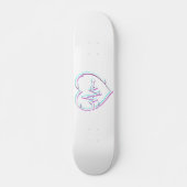 Coeur Check Skateboard Deck (Devant)