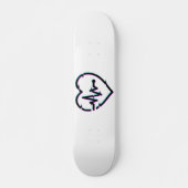 Coeur Check Skateboard Deck (Devant)