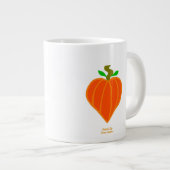 Coeur citrouille Jumbo Mug (Devant droit)