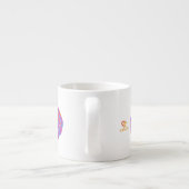 Coeur Citrouille psychédélique Espresso Mug (Dos)
