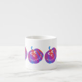 Coeur Citrouille psychédélique Espresso Mug (Devant)