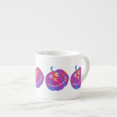 Coeur Citrouille psychédélique Espresso Mug (Devant droit)