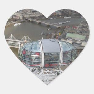 Cœur City View de London Eye Heart Sticker