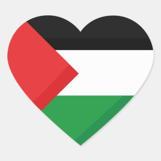 Cœur Coeur palestinien 1 1/2 Sticker (Feuilles de 20)