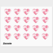 Cœur Coeur rose - Sticker (Feuille)