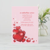Coeur Coeur Valentine's Day Invitation (Debout devant)