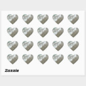 Cœur Coeurs de sable sur l'enveloppe de plage Sticker d (Feuille)