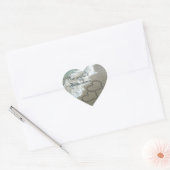 Cœur Coeurs de sable sur l'enveloppe de plage Sticker d (Enveloppe)