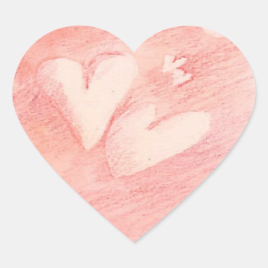 Cœur Coeurs flottants - Sticker (Devant)