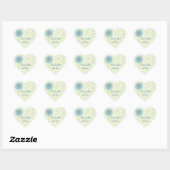 Cœur Conçu à la main avec Sticker d'amour (Feuille)