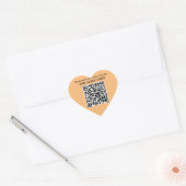 Cœur Connexion de coeur : Sticker de code QR profession (Enveloppe)