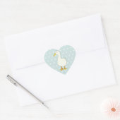Cœur Cool de canard points Sticker de coeur (Enveloppe)