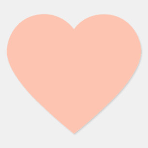 Cœur Couleur de tendance - Sticker à pêche douce