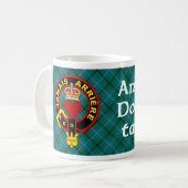 Coeur couronné Douglas Crest tartan mug (Devant gauche)