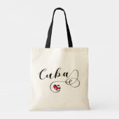 Coeur Cuba Drapeau, Drapeau cubain Sac fourre-tout (Dos)