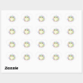Cœur Cute Baby Frog Sticker Kawaii Frog With Hearts Aes (Feuille)