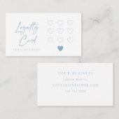 Coeur d'affaires moderne 10 objet Carte de fidélit (Devant / Derrière)