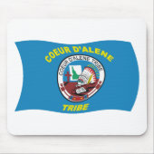 Coeur d'Alene Flag Mousepad Muismat (Voorkant)