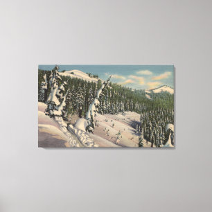 Coeur d'Alene, ID - Coeur d'Alene Canvas Afdruk