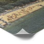 Coeur d'Alene, ID - Uitzicht van City Beach & Pier Poster (Hoek)