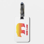 Coeur d'Alene Idaho Regenboog Beer Bagagelabel (Achterkant verticaal)