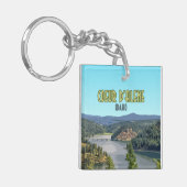 Coeur d'Alene Idaho Souvenir Sleutelhanger (Voorkant Links)
