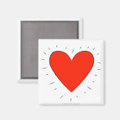Coeur d'amour - Aimant (Recto/Verso)
