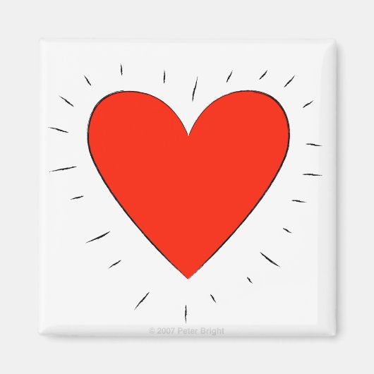 Coeur d'amour - Aimant (Devant)