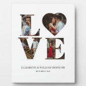 Coeur d'amour customisé 4 Plaque verticale photo (Devant)